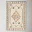 Moore Southwestern Hand Tufted Wool Peach/Dusty Pink/Ivory/Light Gray Area Rug-921180940