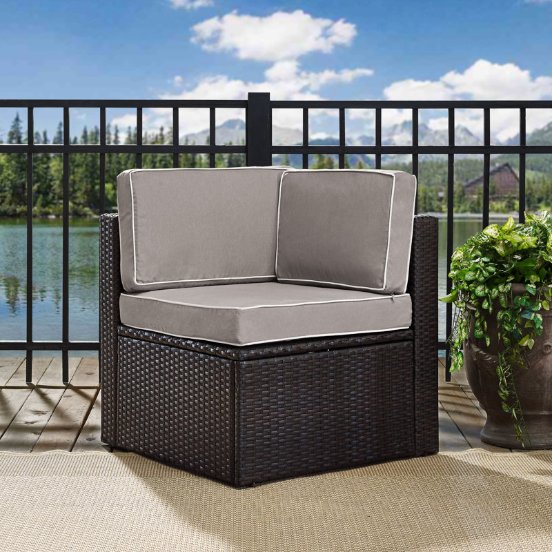Alante Metal Outdoor Lounge Chair, Gray