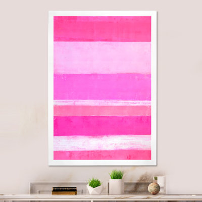 «Pink Abstract Art», reproduction d'art sur toile moderne et contemporaine