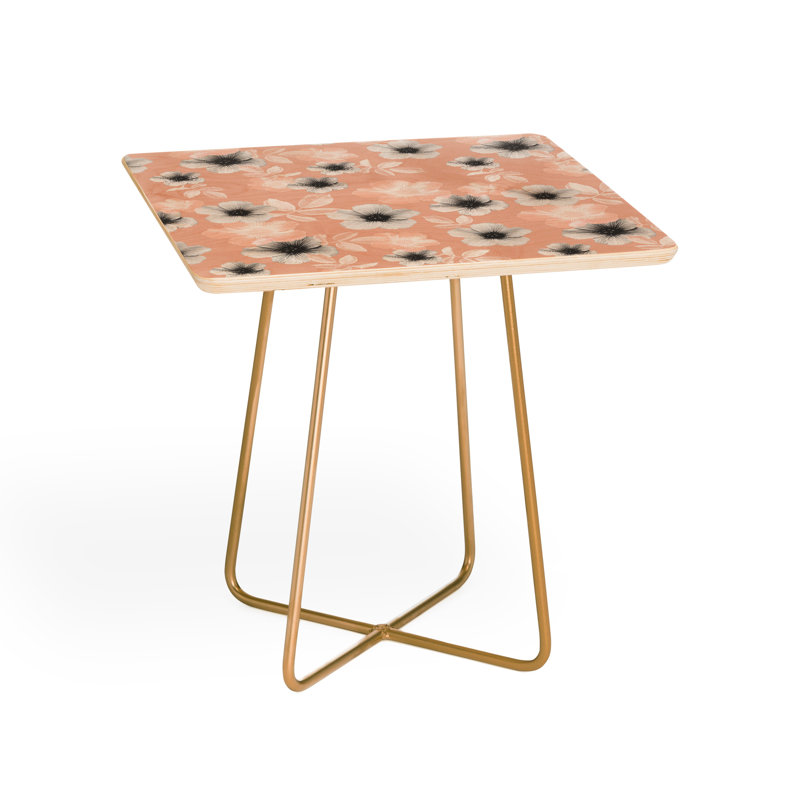 Solid Wood Top End Table