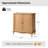 Ava 32"Wide Traditional 2 Door Cabinet with Adjustable Shelving-865717665