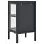 Table d'appoint Sideboard avec tablette et pieds réglables en acier et verre-604097180