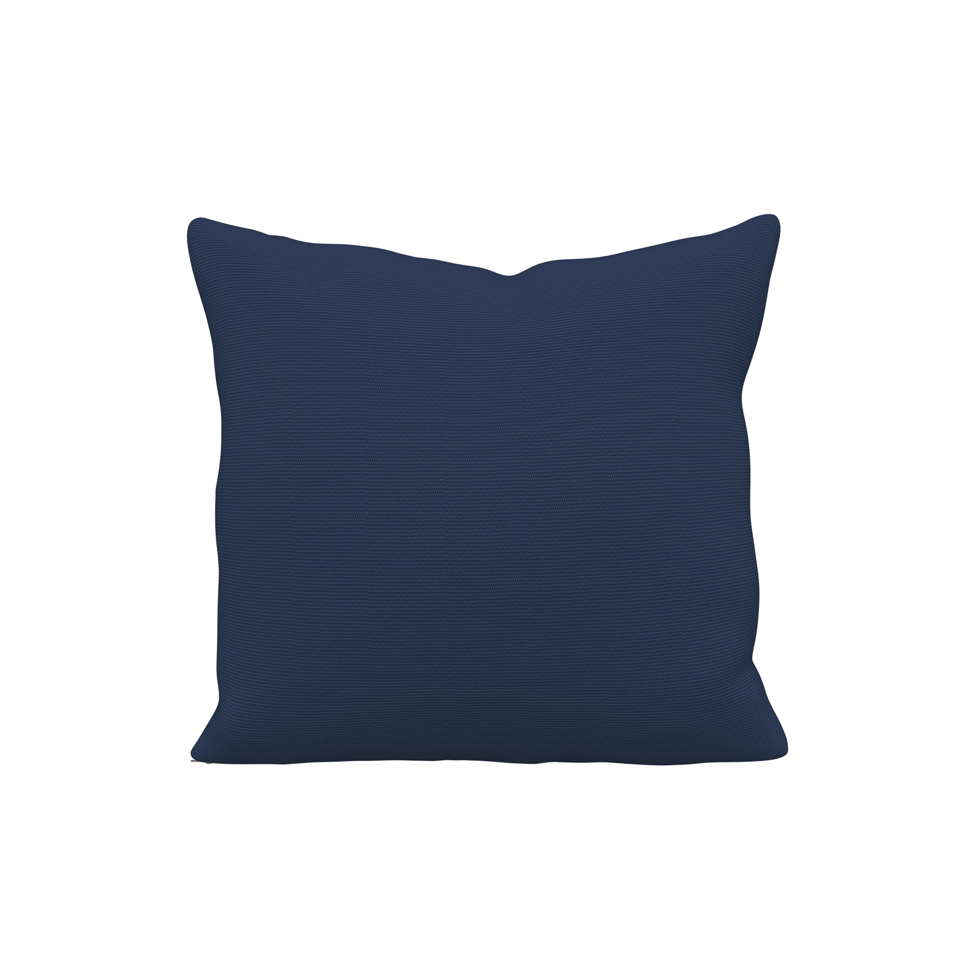 Indoor/Outdoor Throw Pillow, Canvas Navy Sunbrella® Canvas, Square 16"