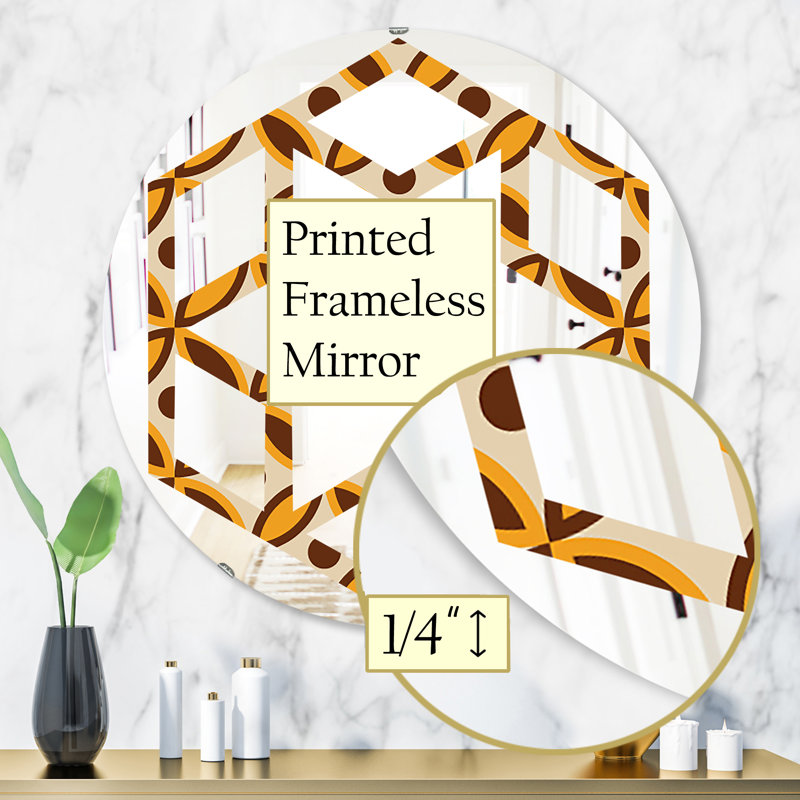 Miroir mural Hexagon Star, H 31,5 po x l po
