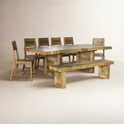 
Lafond 8-Piece Solid Wood Dining Set