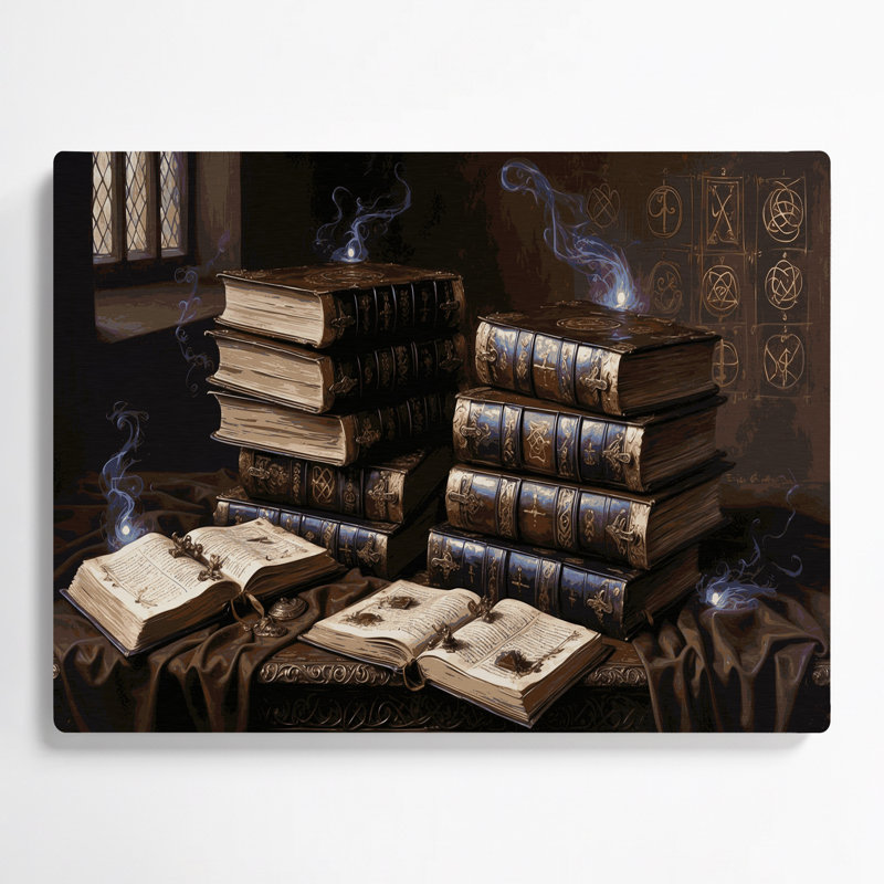 Halloween, grimoires anciens, art mural en métal brun, H 12 po x l 18 po