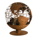 Abagail Round Steel Wood Burning Fire Pit