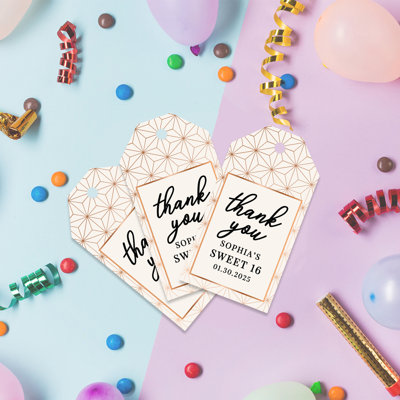 Paper Birthday Thank You Cards