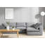 Canapé modulaire en chenille avec coussin moelleux