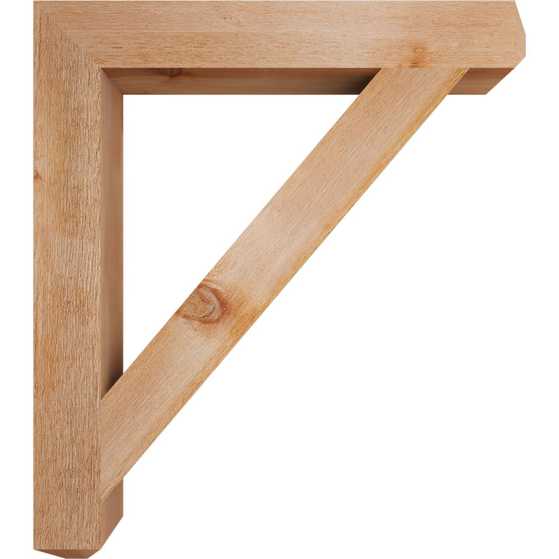 Support pour scie rugueuse artisanale, l 4 po x P 30 po x H 34 po, cèdre rouge de l'Ouest, H 34 po x l 4 po x P 30 po