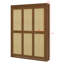 Lit plateforme escamotable pliable dans une armoire, lit escamotable en rotin-2029407429-2045457290