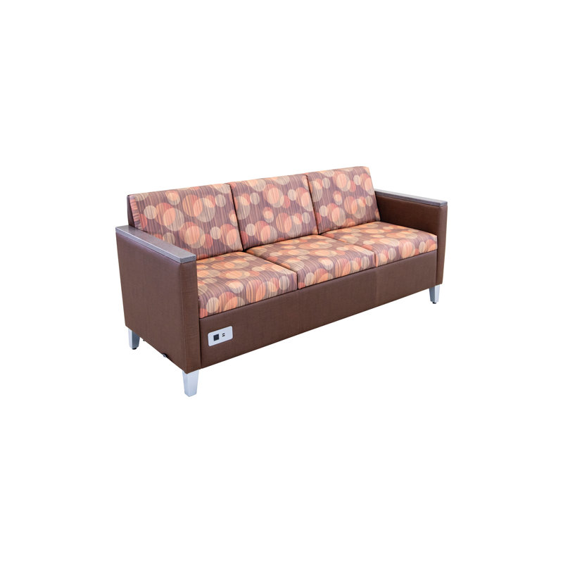 AmTab - SoftSeating-09-EC - Canapé à 3 places avec 2 accoudoirs - l 27,75 po x L 73 po x H 32,5 po