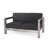 55.25'' Wide Straight Aluminum Loveseat with Cushions-584889760