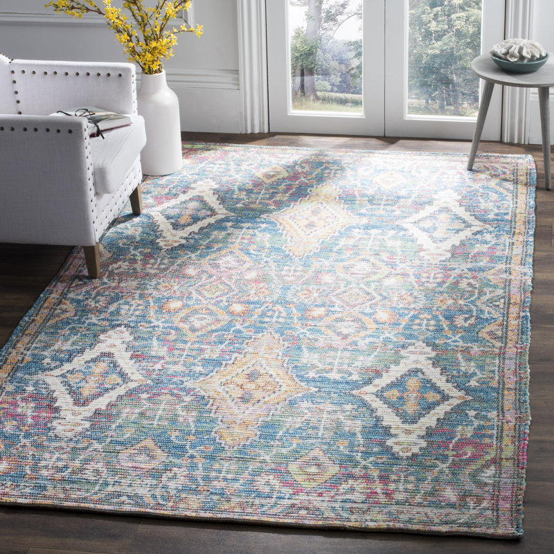 Amanda Hand Loomed Performance Geometric Rug, Rectangle 6' x 9'