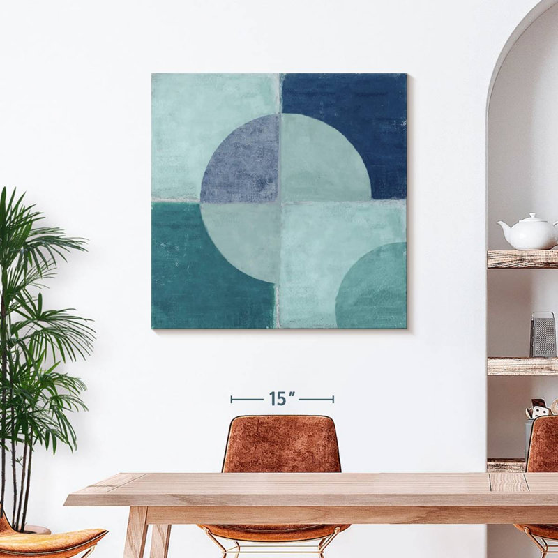 Blue Tiles, 39" H x 39" W