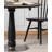 Black Round Solid Wood Dining table-713013303