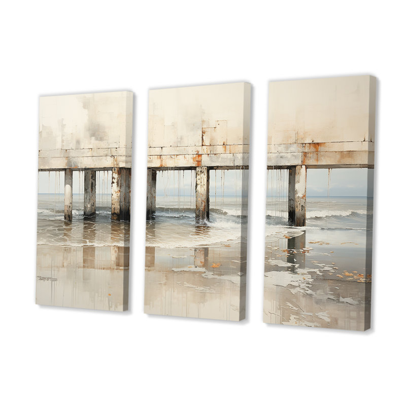 Raynor - Ensemble de décoration murale Coastal Pier, H 28 po x l 36 po x P 1 po