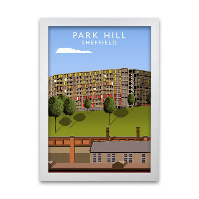 Park Hill Sheffield by Richard O'Neill - Single Picture Frame Print