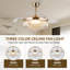 48" Dimmable Crystal Ceiling Fan With Led Lights And Remote Control-865544061