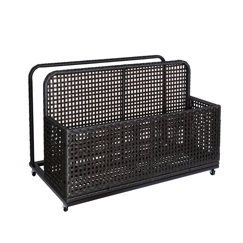 Poolside Float Storage, Outdoor Storage, Patio Poolside Float Storage Basket, Storage Box, Outdoor Pool Caddy, Black