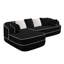 106" Teddy Fabric No Assembly 32D High Density Sponge Boneless Sofa-1672499699