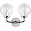 Ian K. Fowler Bistro Double Light Curved Sconce-44745499-44745500