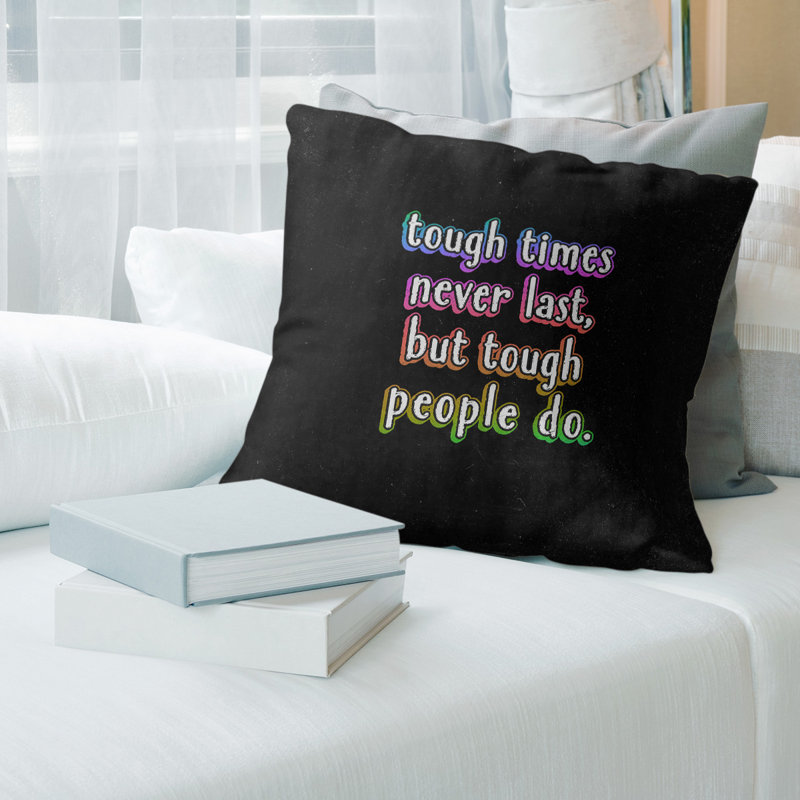 Leather/Suede Reversible Throw Pillow, 18" x 18", Black/White