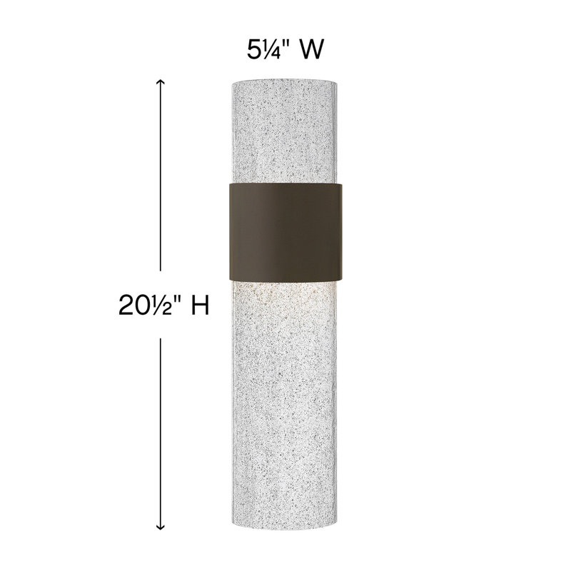Horizon Outdoor Flush Mount, Buckeye Bronze, 17" H x 5.25" W