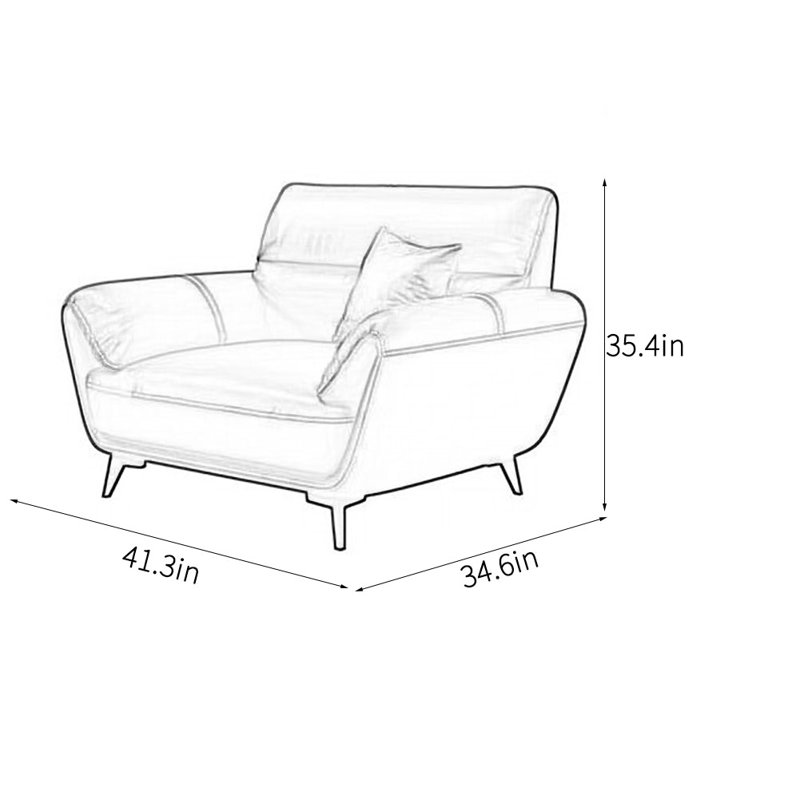 Italian modern fashion business office sofa