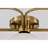 Camris 5-Light Brass Chandelier Frosted Glass Shades