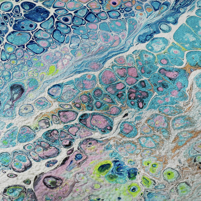 Premium Machine Washable Fayina AMF65 Mermaid Rug, Runner 2'3" x 7'6"