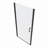 3/8"Adjustment,Universal Shower Door, Open Outside, With 1/4" Tempered Glass 24*72-123404529