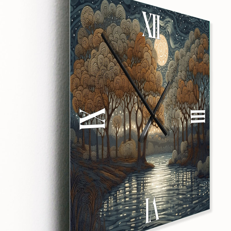 Jasmain - City Art Deco Modern Wall Clock, 32" H x 24" W x 1" D