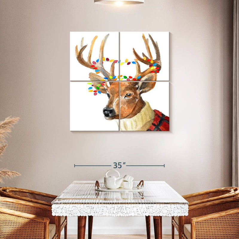Brampt Christmas Lights Reindeer Sweater