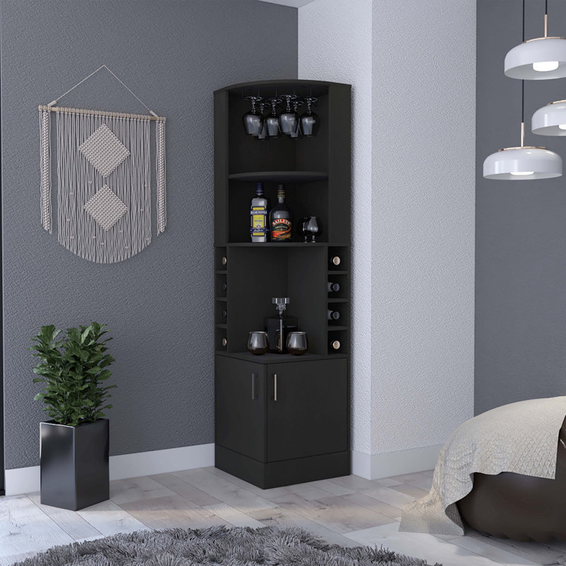 Armoire de bar à 8 tablettes Wenzel