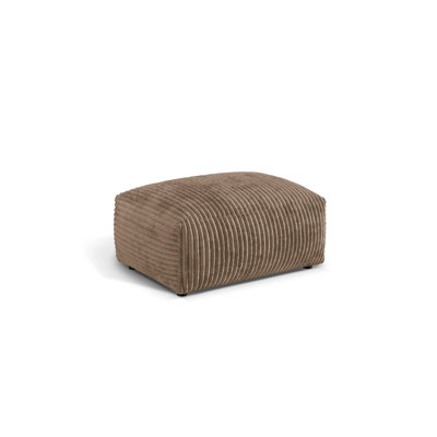 Carlens 65cm Wide Solid Colour Pouffe Ottoman