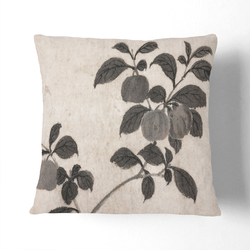 Square Throw Cushion, Black, 40cm H x 40cm W x 15cm D