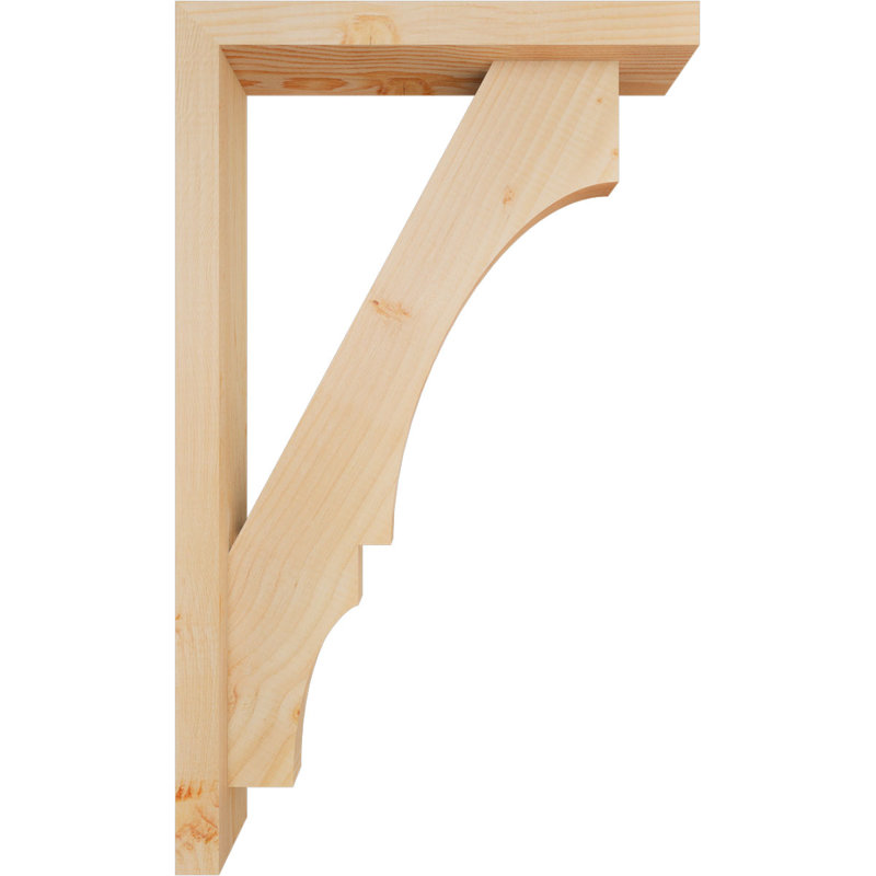 Support de bloc Balboa avec entretoise décalée, 30 po x 18 po, Sapin Douglas de l 3 1/2 (lisse)