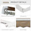Auvent de patio rétractable, couvre-fenêtre manuel pour l'extérieur-112467558