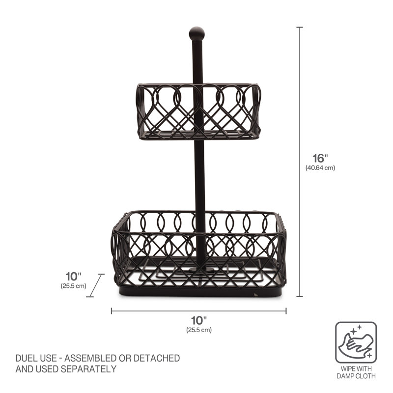 Mikasa Gourmet Basics Juliette 2-Tier Basket