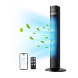 Paris RhÔne Tower Fan, 36” Oscillating Fan, 9 Modes, 3 Speeds, Led Display, 12h Timer, Portable Fan, Standing Floor Fan Bladeless Tower Fan With Remote For Bedroom, Living Room, Offices & Kitchen