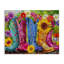 Bottes de cowboy et toile de tournesols, conception par Shawna Stewart-394557118