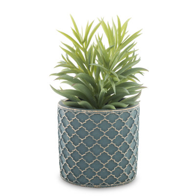 20cm Faux Evergreen Plant in Pot