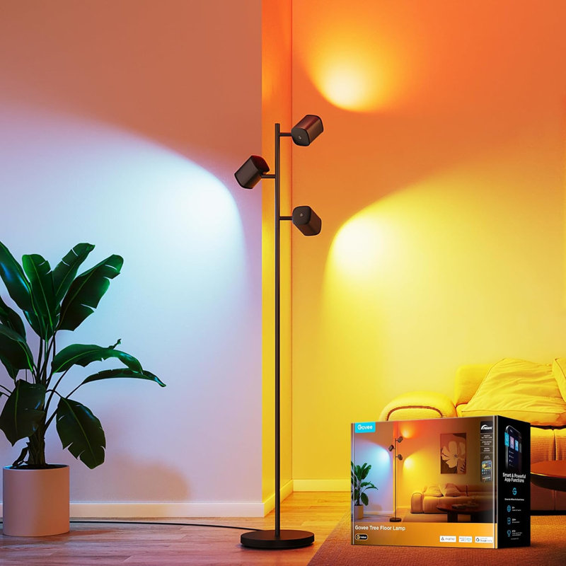 Lampe sur pied arbre compatible avec la matière