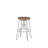 Tatum Swivel Adjustable Height Counter Stool with Metal Frame-663657033