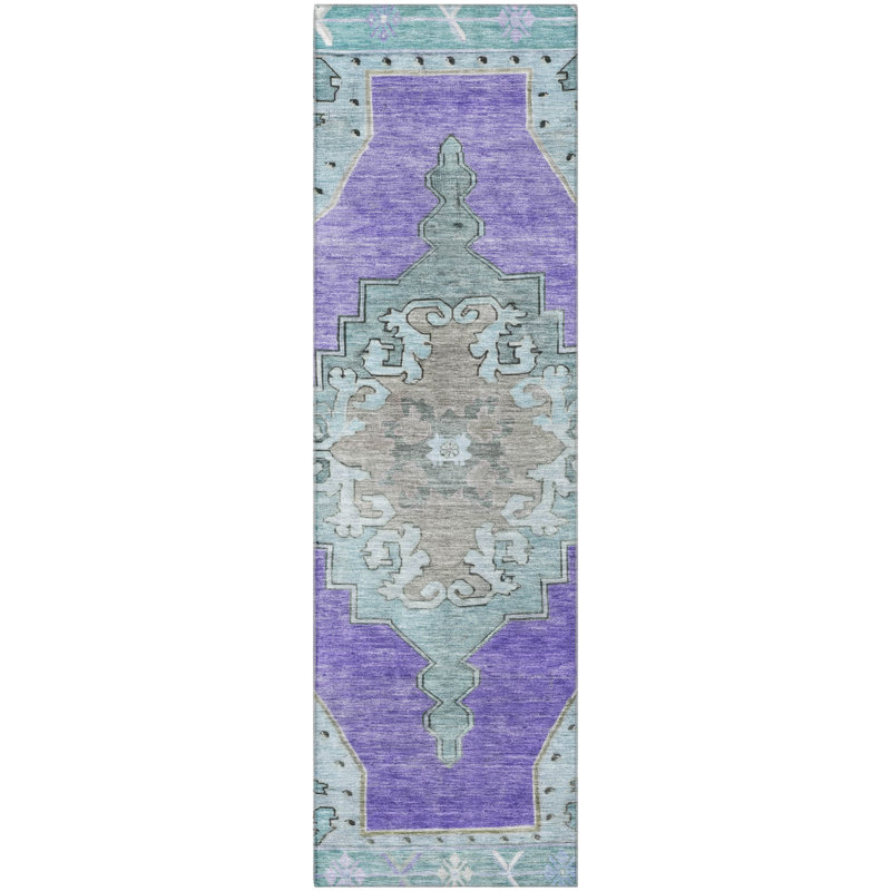 Premium Machine Washable Lubbers AMF1731 Global Rug, Runner 2'3" x 7'6"