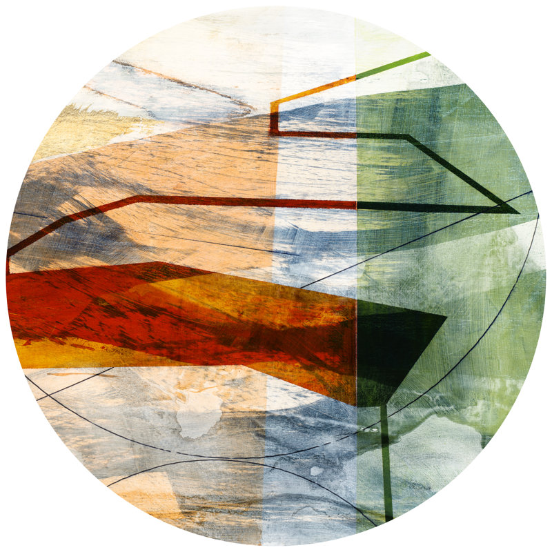 Minimal Circle II by Sisa Jasper - Wrapped Canvas Painting, 51cm H x 51cm W x 3.8cm D