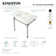 Monarch Ceramic Rectangular Console Bathroom Sink with Overflow