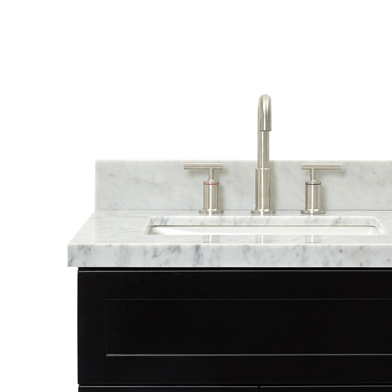 Ensemble de meuble-lavabo simple 37 po Hamlet, Noir