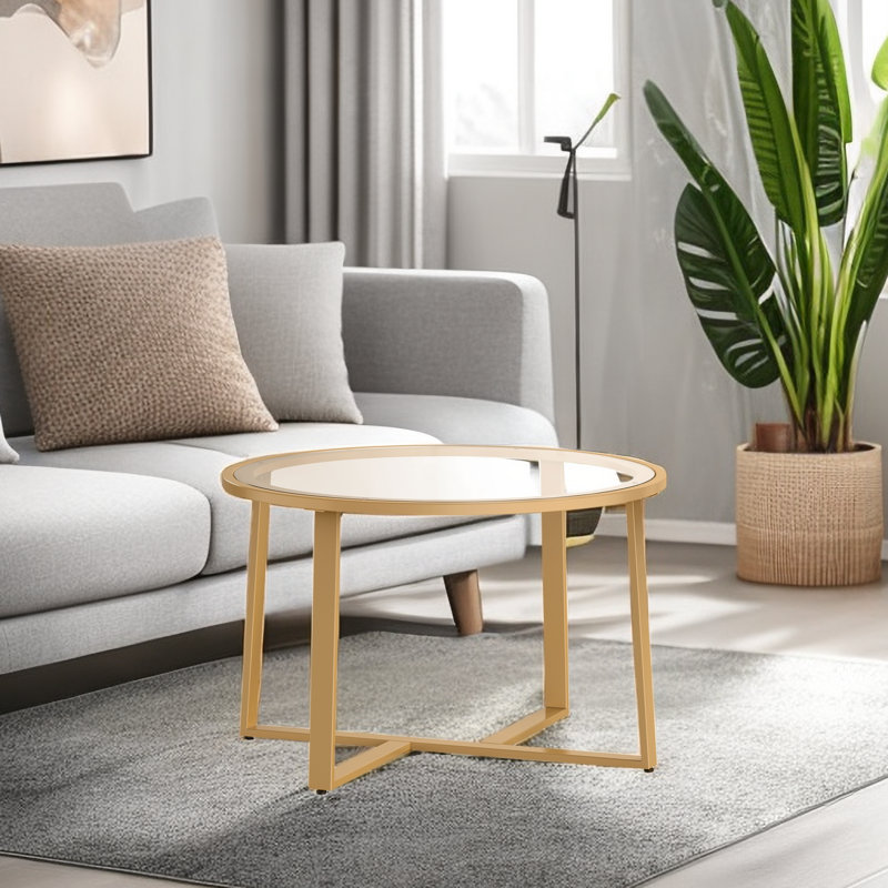 Franciousha Single Coffee Table, Golden